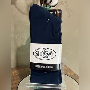 Louisville Slugger Youth Baseball Socks, 2 Pair, navy, new!